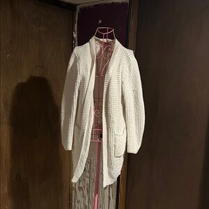 Cozy Cream Open-Front Sweater